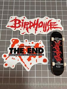 Tech Deck Birdhouse The End Skateboard Sticker & Fingerboard