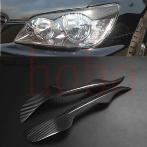 2X Front Left+Right Headlight Eyebrow Carbon Fiber Trim For Lexus IS200 1999-05 - Bild 1 von 2