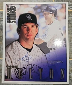 Todd Helton 1998 Donruss Studio Jumbo signiert 8 x 10 Hall of Fame Rockies Auto SP - Bild 1 von 5