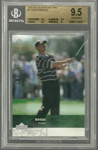 2002 Upper Deck Tiger Woods #1 BGS 9.5 Gem Mint 10 U D Superstars - Picture 1 of 1