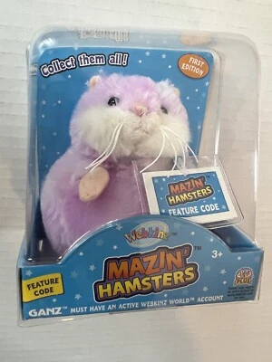 Webkinz Mazin' Hamsters Petunia New First Edition WE0007Purple Collectable RARE - Image 1 of 4