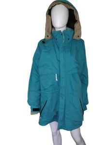 EDDIE BAUER EXPEDITION OUTFITTERS MEN’S GENTS GORE TEXT RAIN GREEN JACKET SZE L - Picture 1 of 6