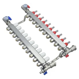 10-Zweig PEX Fußbodenheizungsverteiler Set - Bild 1 von 18