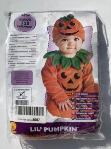 Lil' Pumpkin Jack O'Lantern Costume Infant Size 0-6 Months Rubies NEW - Picture 1 of 5