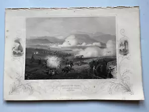 Battle of Kars War with Russia antique engraving c1860 Tallis - Picture 1 of 1