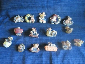 Boyds Bears & Friends Pins Folkwear Brooches Bearwear 90s You Choose Sets - Picture 1 of 42