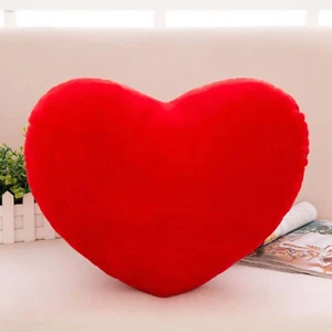 Heart shaped decorative Pillow Throw Pillow Plush Fluffy Cute Soft Throw Cushion - Picture 1 of 18