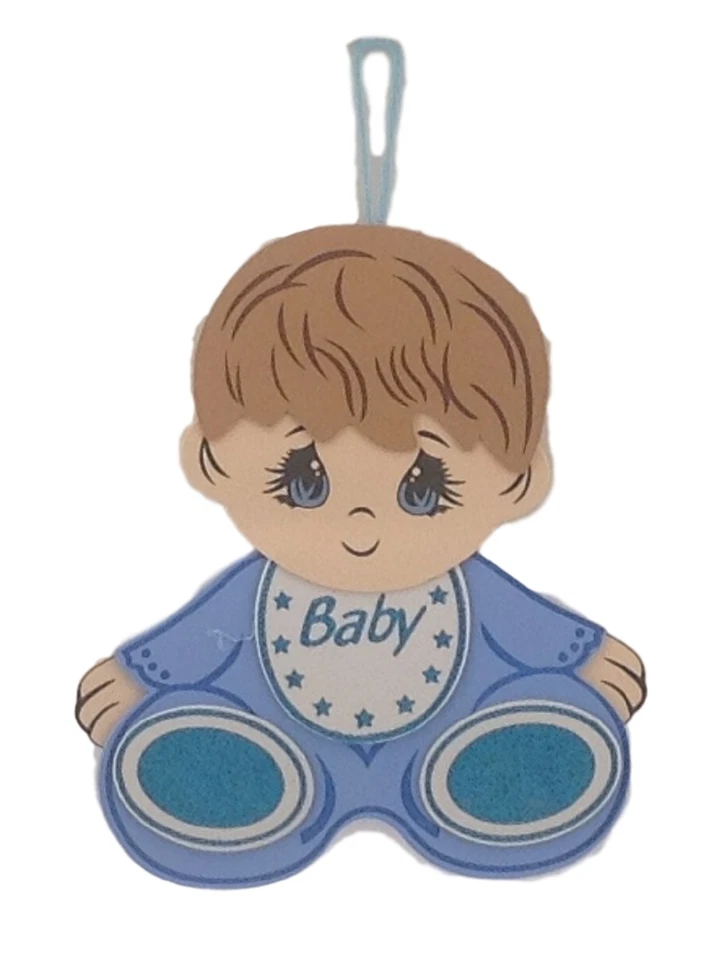 2 pcs Baby Shower Birthday Hanging Foam Boy Centerpiece Decoration 15" tall - Image 1 of 1