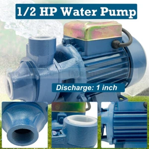 1/2 HP CLEAR WATER PUMP ELECTRIC CENTRIFUGAL CLEAN WATER INDUSTRIAL FARM POOL - Picture 1 of 14