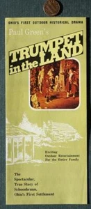 1970er Ära Schönbrunn Ohio Trompete im Land Outdoor Musical Drama Broschüre--- - Bild 1 von 1