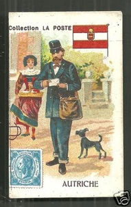 Austria Hungary Österreich Postman Dog stamp Map ca 1899 - Picture 1 of 2