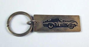 Sterling Silver Muscle Car Key Ring Hand Made in the USA Free Shipping - Picture 1 of 4