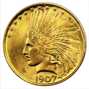 1907 INDIAN HEAD GOLD COIN DESIGN 12" HEAVY DUTY USA MADE METAL HOME DECOR SIGN - Picture 1 of 1