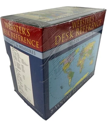 Webster’s Desk Reference 8 Books by Merriam-Webster Inc. (2008) – NEW & SEALED - Image 1 of 4