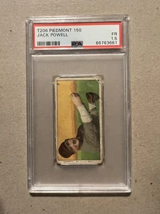 1909-11 T206 JACK POWELL PSA 1.5 FR PIEDMONT 150 ST. LOUIS AMERICANO HORIZONTAL - Imagen 1 de 3