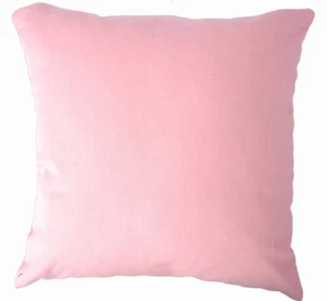 Aa143a Kissenbezug/Kissenhülle einfarbig rosa Baumwolle Canvas * Sondergröße - Bild 1 von 6
