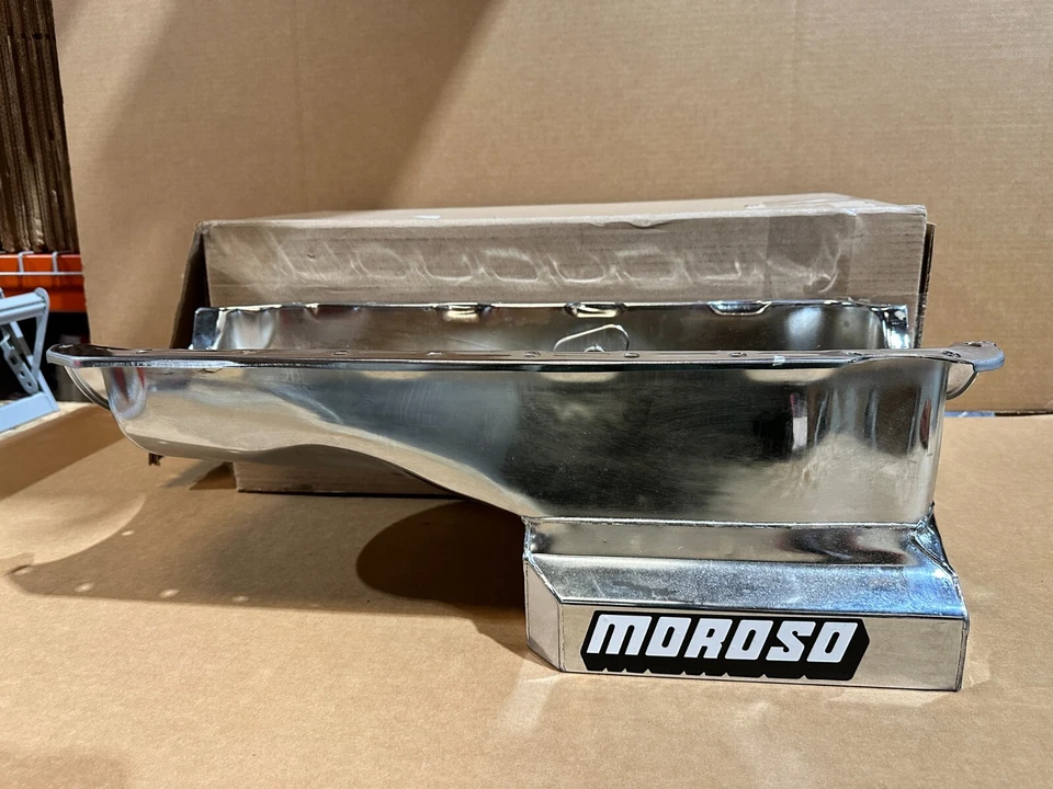 Moroso Chevrolet Big Block Mark IV 6qt 8 pulgadas cárter de aceite de acero *LEER* *SIN PANTALLA* Foto 1 de 4