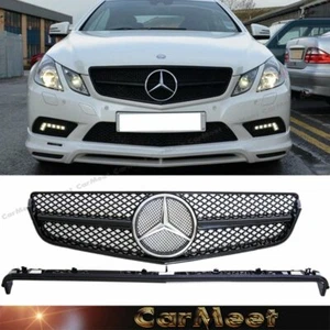 For BZ 10-13 C207 A207 E-2DOORS Tuning Front Grille Shiny Black Color w Stripe - Bild 1 von 3