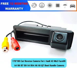 HD Car Reverse Camera For Audi A3 MK2 Facelift 8P Sportsback Boot Handle Camera - Picture 1 of 6