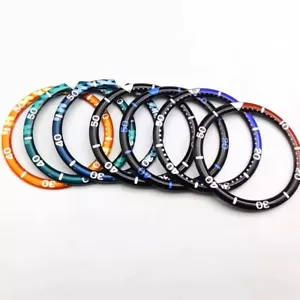 38mm Resin Flat Watch Bezel Insert Part Fits SKX007 Watch Case NH35 NH36 Seiko - Picture 1 of 11