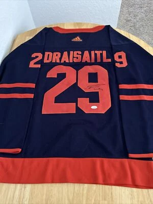 Leon Draisaitl Edmonton Oilers Autographed Jersey JSA Certified - Image 1 of 4