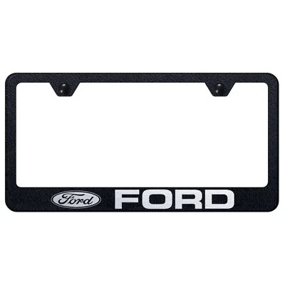 Ford Laser Etched Logo Stainless Steel License Plate Frame - Image 1 of 3