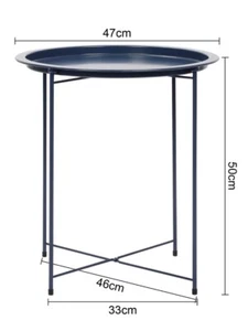 (Butlers TrayTable) Top Side Table Foldable Green /Black /Grey/Blue NEW. - Picture 1 of 2