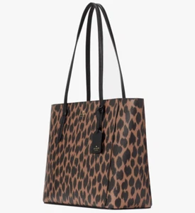 Kate Spade Schuyler Leopard Tote Cheetah KE723 Leopardo Animal Print NWT $359 FS - Picture 1 of 6