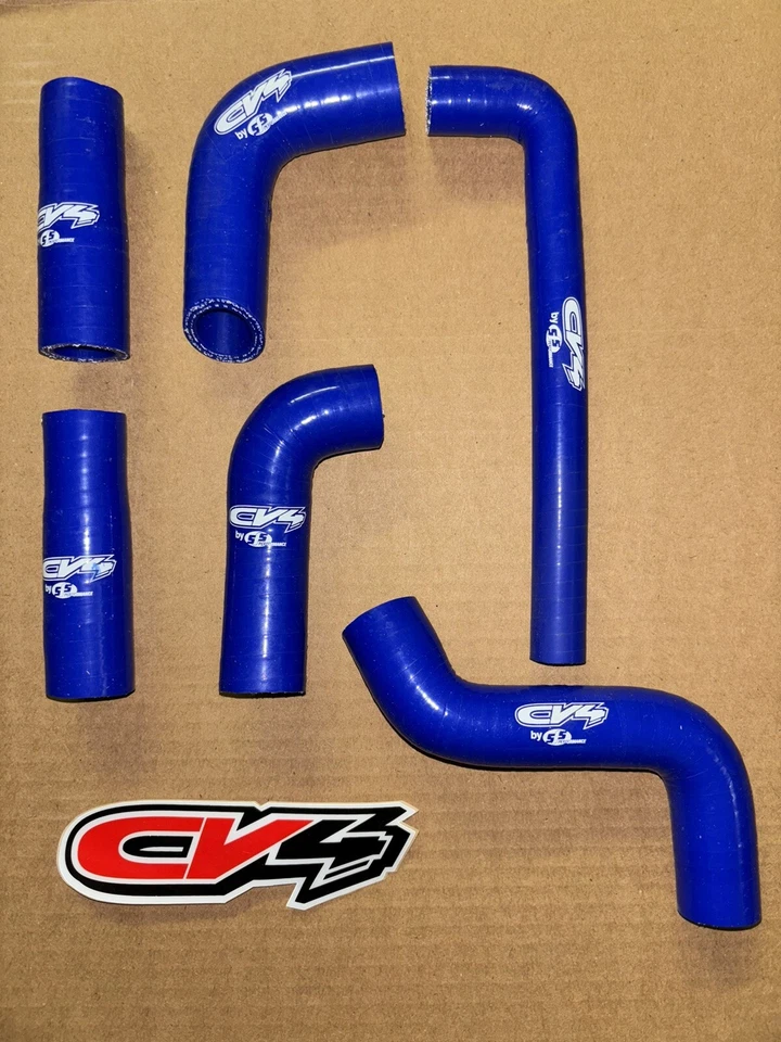 2002-2006 KTM 400 And 525 EXC CV4 Radiator Hose Kit Blue - Image 1 of 1