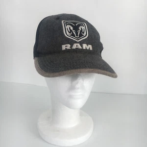 Cappello camionista Dodge Ram grigio nero rete posteriore cinturino a scatto ricamato berretto a sfera - Foto 1 di 11