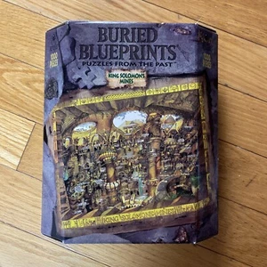 Vintage Buried Blueprints From The Past King Solomon’s Mines 1000 Pcs Puzzle NEW - Picture 1 of 9