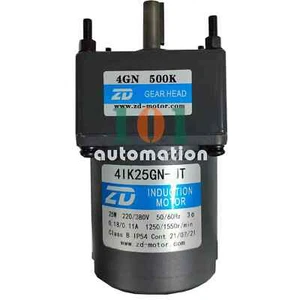 1PCS NEW FOR ZD Gear motor 4IK25GN-UT/4GN500K 25W 220/380V 0.18/0.11A 50/60HZ - Picture 1 of 2