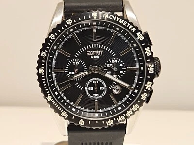 RETRO NOS SPORT RACING  BIG 44mm ST.STEEL MEN'S CHRONOGRAPH QUARTZ WATCH"ESPRIT" - Image 1 of 4