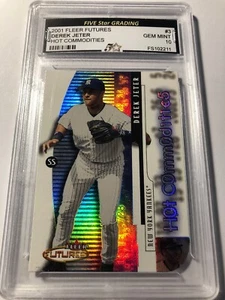2001 DEREK JETER FLEER FUTURES #3 INSERTO HOT COMMODITIES COME NUOVO 10 - Foto 1 di 3