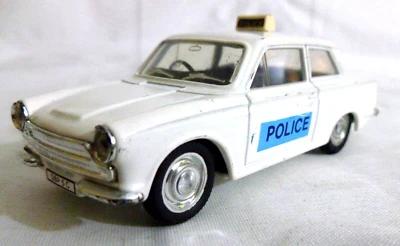 Rare Corgi Lotus Cortina Police Car - Corgi Classic - Image 1 of 4