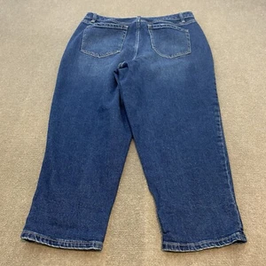 Lane Bryant Boyfriend Capri Jeans Größe 14 mittelhoch blau Stretch Denim 25" Schrittlänge - Bild 1 von 13