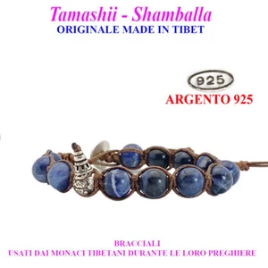 Tamashii Tamashi Shamballa Bracciale Tibetano Tibet Argento 925 Sodalite - Foto 1 di 7