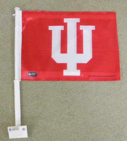 Indiana University Hoosiers NCAA 11X14 Window Mount 2-Sided Car Flag Cover