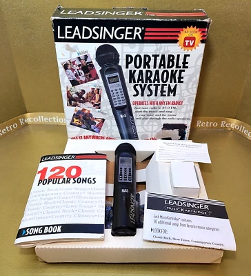 Retro Leadsinger Portable New!! Karaoke Microphone System 1996 - Image 1 of 4