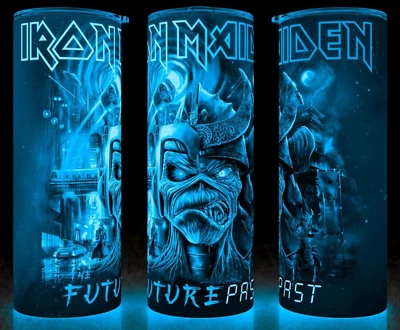 Glow in the Dark Iron Maiden Future Past Heavy Metal Cup Mug Tumbler 20oz - Image 1 of 4