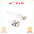 RJ45 to RJ11 Cable, 6 Feet Phone Jack to Ethernet Adapter RJ11 6P4C Male to RJ45