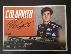 Franco Colapinto Autograph Signature Real Formula 1 Williams Mp Motorsport Drive - Picture 1 of 3