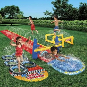 3-in-1 Obstacle Course Water Splash Park - Picture 1 of 9