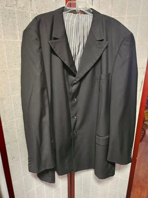 Caravelli Men's Black Blazer Suit Jacket Lined Pockets Sz 50L - Image 1 of 4