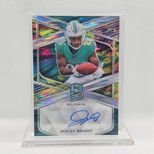 Autógrafos celestiales de novato Jaylen Wright #RA-JWT 2024 Panini Spectra #/75 - Imagen 1 de 2