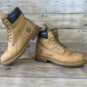 Timberland Men's basic Boot Wheat Nubuck padded collar Size 8 M - Picture 1 of 14