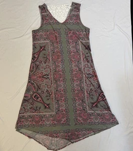 Energe World Wear rosa & grau Palisey Kleid Gr. XL ärmellos Spitze fließend Elasthan - Bild 1 von 8