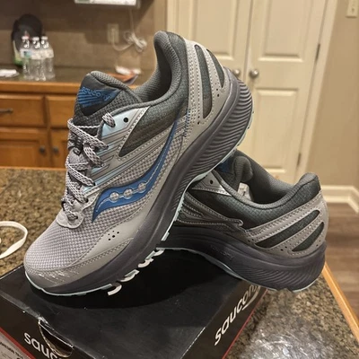 Saucony S10707-15 Cohesion Tr15 Running Shoe Trail Women Size 8 Alloy/Topaz - Image 1 of 4