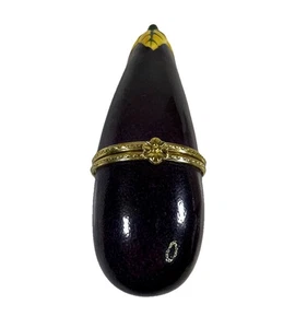 Vintage Limoges Stil Aubergine Schmuckstück - Bild 1 von 4