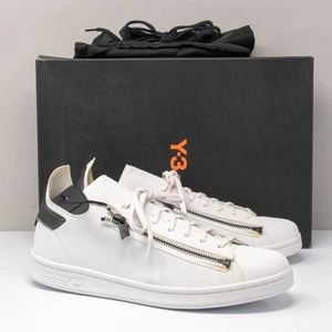 Adidas Y-3 Stan Zip White/Black Sneakerw, Men's 10 (S82113) - Picture 1 of 7